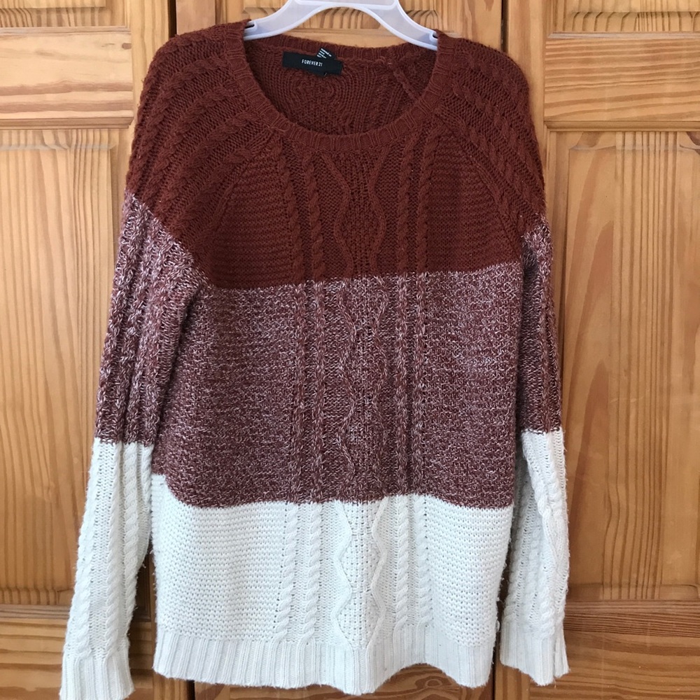 Forever 21 striped sweater size L